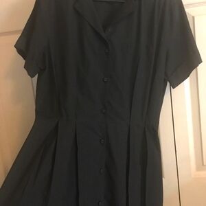 THOMAS MAIER BLACK FIT AND FlARE DRESS S 10